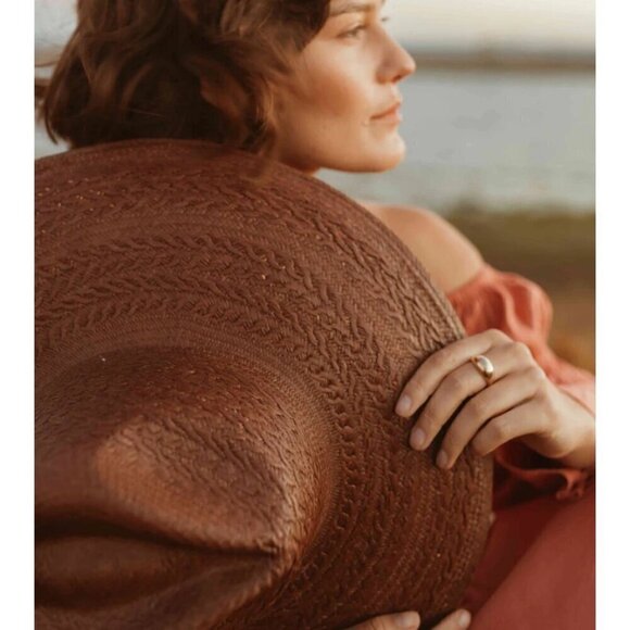 💕FRAYA💕 Redwood Fedora Hat ~ Mahogany Brown Small/Medium NWT - Picture 2 of 16